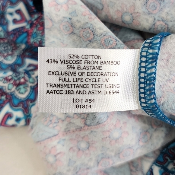 Coolibar UPF 50+ Tunic Dress Cover-up 3/4 Sleeves Large - Picture 6 of 9